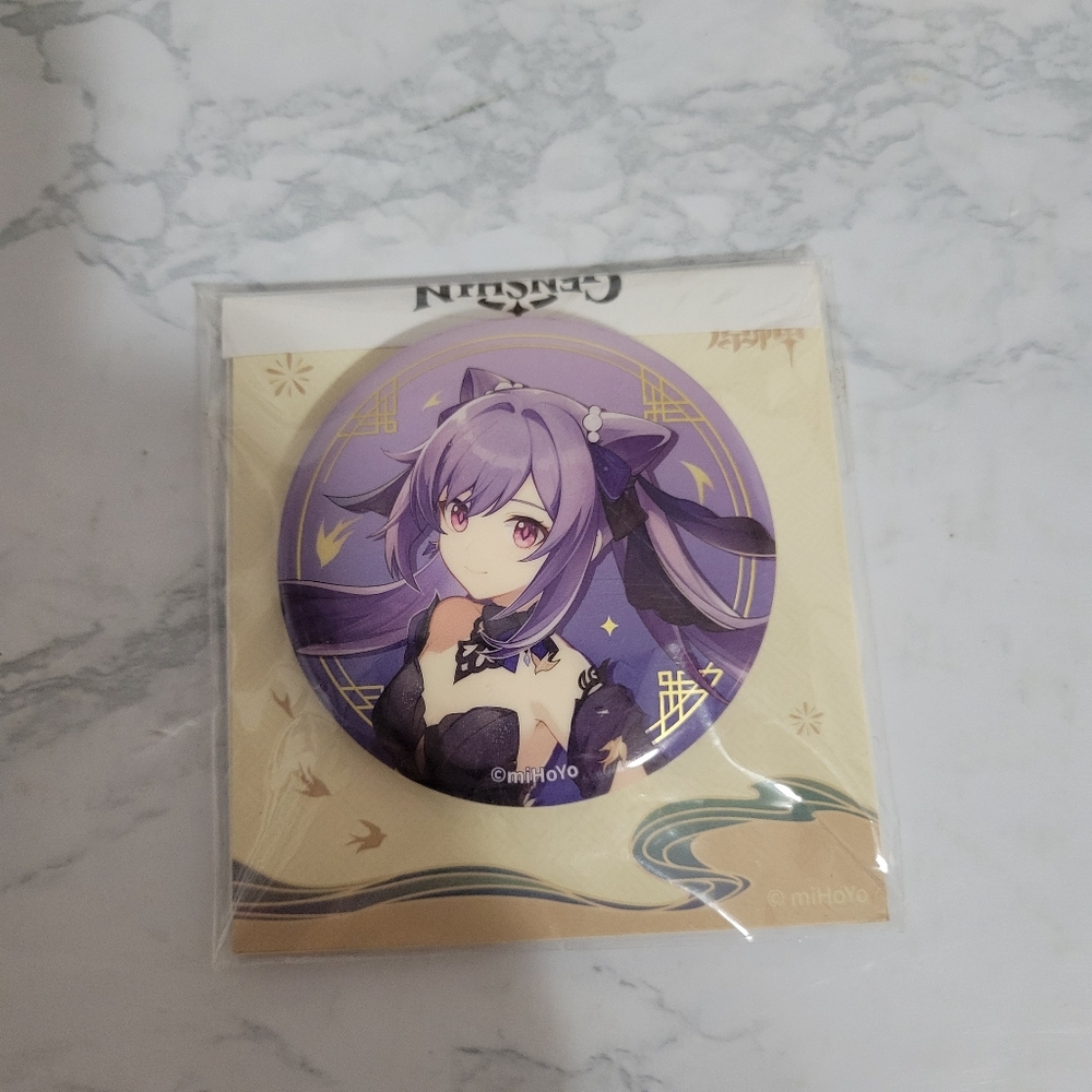 Genshin Impact Keqing Teyvat Style Series Pin Badge. NEW
